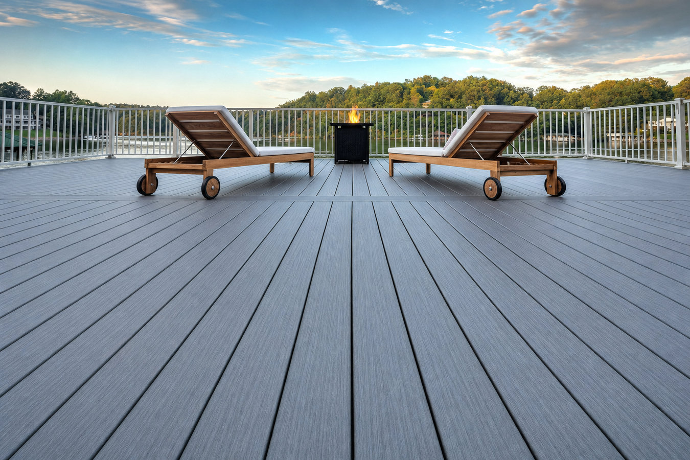 Composite deck installation